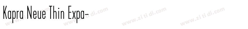 Kapra Neue Thin Expa字体转换